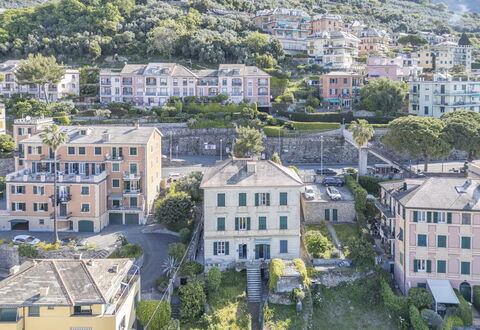 Central Cozy Nest With Parking, Bogliasco: Building, Residential Area, City, House, Neighbourhood, Summer, Town, Home, Apartment, Human Settlement