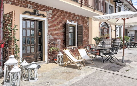 Asti 50: Door, Furniture, Flowerpot, Outdoor Furniture, Outdoor Table, Chair, Houseplant, Brick, Flagstone, Iron