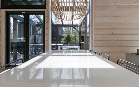 Villa Dalton: Wood, Porch, Furniture, Hardwood, Deck, Wood Flooring, Wood Stain, Plank, Outdoor Furniture, Mountain Range