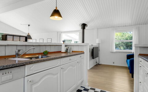Balthasar - 400M from the Sea: Flooring, Kitchen, Wood, Interior Design, Countertop, Floor, Ceiling, Cabinetry, Major Appliance, Kitchen Appliance