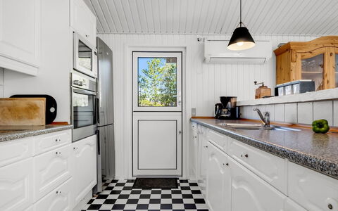 Balthasar - 400M from the Sea: Kitchen, Flooring, Countertop, Major Appliance, Kitchen Appliance, Floor, Cabinetry, Interior Design, Tap, Sink