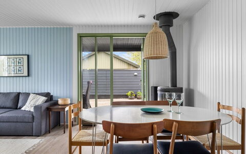 Andine - 250M from the Sea: Furniture, Interior Design, Flooring, Wood, Table, Floor, Kitchen & Dining Room Table, Dining Room, Ceiling, Chair