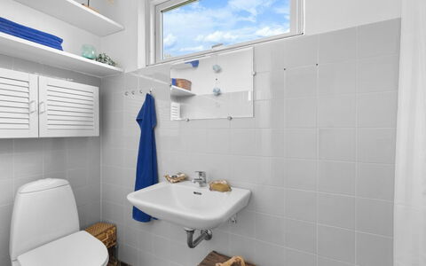 Andine - 250M from the Sea: Bathroom, Toilet Seat, Plumbing Fixture, Sink, Toilet, Bathroom Sink, Interior Design, Flooring, Tap, Floor