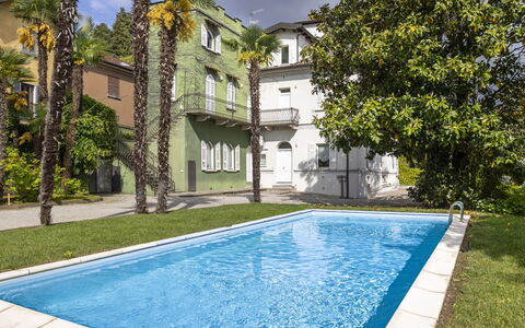 Meina 150: Blue, Swimming Pool, Estate, Shade, Eco Hotel, Resort, Lawn, Garden, Hacienda, Yard