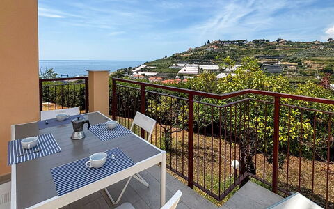 Sanremo 717: Furniture, Kitchen & Dining Room Table, Chair, Floor, Sea, Balcony, Ocean, Resort, Eco Hotel, Dining Room