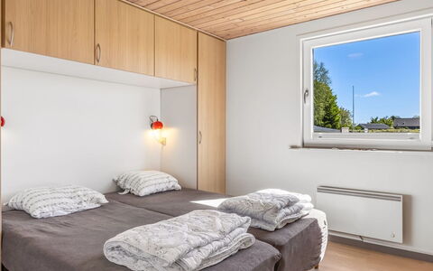 Naya - 500M from the Sea: Interior Design, Bed, Furniture, Wall, Bedroom, Flooring, Floor, Wood, Ceiling, Room