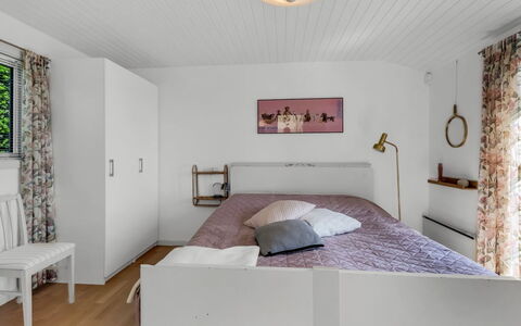 Tobias - 45M to the Fjord: Bed, Furniture, Interior Design, Bedding, Bedroom, Bed Sheet, Wall, Flooring, Floor, Ceiling