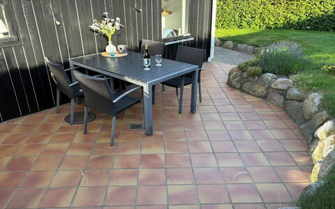 Tobias - 45M to the Fjord: Flowerpot, Outdoor Furniture, Furniture, Flooring, Flagstone, Garden, Floor, Outdoor Table, Houseplant, Composite Material