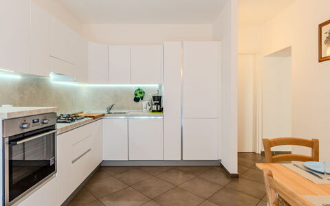 Tre Laghi: Kitchen, Kitchen Appliance, Interior Design, Major Appliance, Flooring, Countertop, Wood, Floor, Cabinetry, Ceiling