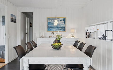 Eweline - 400M from the Sea: Furniture, Interior Design, Flooring, Table, Kitchen & Dining Room Table, Dining Room, Ceiling, Floor, Home, Chair