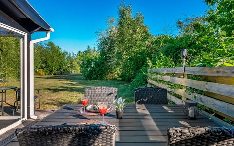 Aamunde - 600M from the Sea: Shrub, Furniture, Outdoor Furniture, Land Lot, Chair, Shade, Garden, Outdoor Table, Landscaping, Yard
