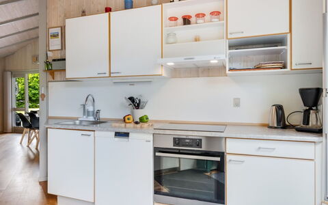 Kuisma - 11Km from the Sea: Kitchen, Kitchen Appliance, Countertop, Interior Design, Furniture, Major Appliance, Flooring, Wood, Cabinetry, Home Appliance