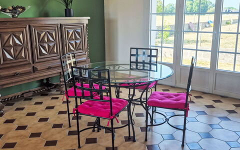 Villa Colette: Furniture, Outdoor Furniture, Chair, Table, Outdoor Table, Patio, Garden, Kitchen & Dining Room Table, Shade, Coffee Table
