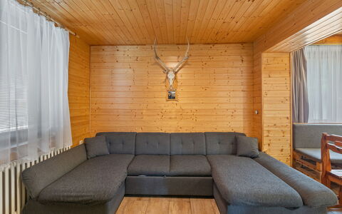 Horalka: Wood, Furniture, Flooring, Floor, Wood Flooring, Interior Design, Home, Couch, Wood Stain, Living Room
