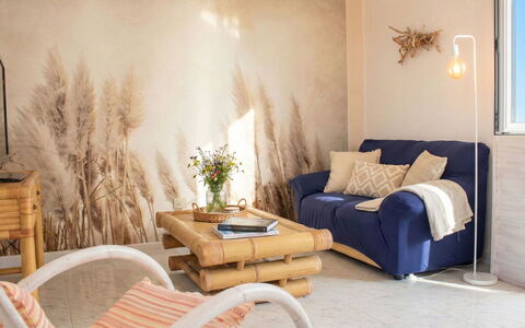 Santa Maria Navarrese 649: Furniture, Interior Design, Wood, Textile, Lighting, Room, Home, Floor, Flooring, Living Room