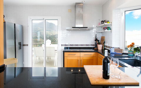 Almijara: Kitchen, Countertop, Furniture, Kitchen Appliance, Cabinetry, Flooring, Interior Design, Major Appliance, Home Appliance, Floor