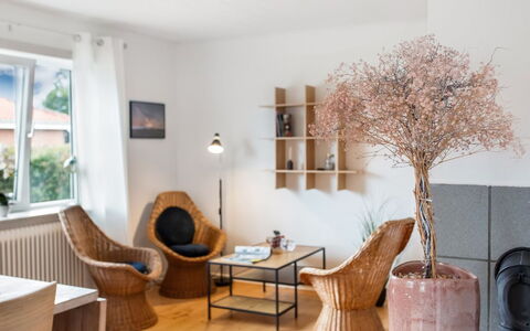 Kirsi - from the Sea: Furniture, Wood, Interior Design, Lighting, Home, Chair, Flowerpot, Room, Living Room, Wicker