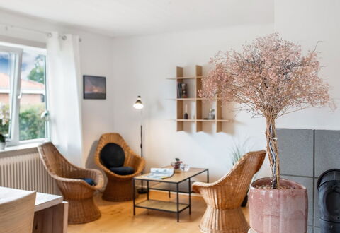 Kirsi - from the Sea: Furniture, Wood, Interior Design, Lighting, Home, Chair, Flowerpot, Room, Living Room, Wicker