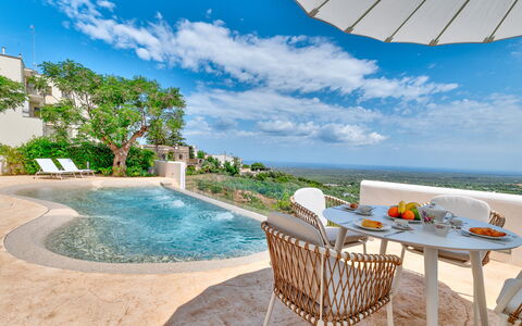 Villa Augusta Vista Mare: Cloud, Resort, Outdoor Furniture, Swimming Pool, Coast, Landscaping, Chair, Ocean, Resort Town, Balcony