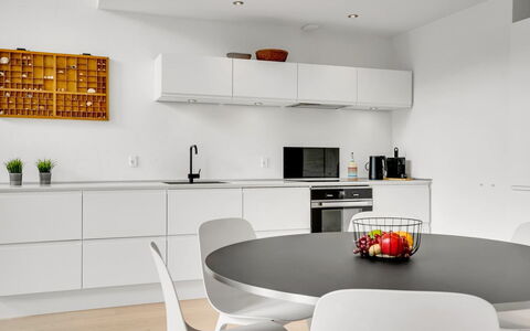 Anelle - 2.5Km from the Sea: Furniture, Interior Design, Kitchen, Flooring, Countertop, Cabinetry, Floor, Kitchen Appliance, Wood, Ceiling