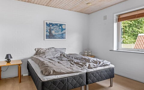 Kukka - 16Km from the Sea: Wood, Interior Design, Bedroom, Floor, Flooring, Ceiling, Bed, Bedding, Linens, Bed Frame