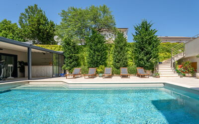Crikvenica 290: Shrub, Garden, Shade, Lawn, Outdoor Furniture, Backyard, Landscaping, Yard, Estate, Chair