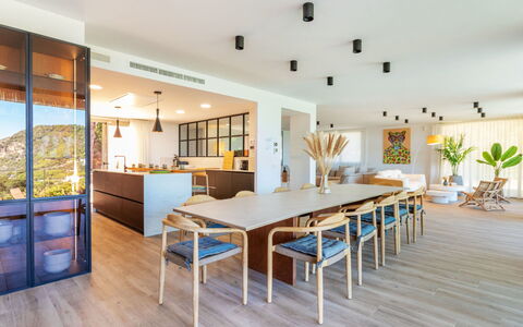 Begur Collection: Furniture, Flooring, Interior Design, Floor, Wood, Kitchen & Dining Room Table, Table, Ceiling, Chair, Dining Room
