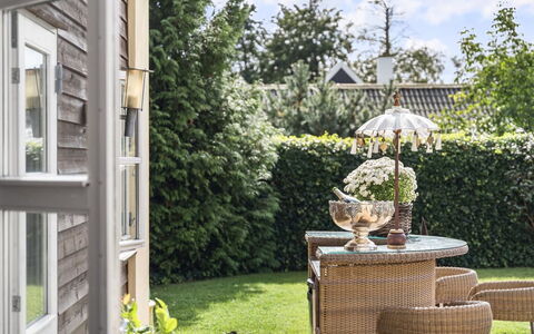 Mads - 1.2Km from the Sea: Furniture, Outdoor Furniture, Shrub, Garden, Chair, Outdoor Table, Flowerpot, Wicker, Yard