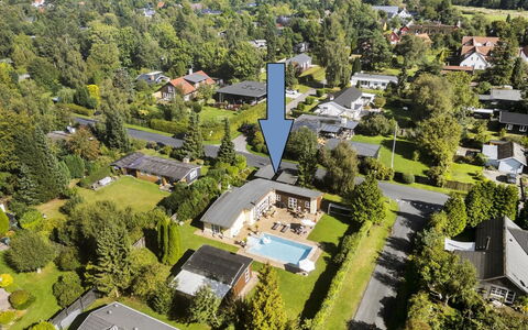 Mads - 1.2Km from the Sea: Residential Area, Bird'S-Eye View, Swimming Pool, Home, Urban Design, Suburb, Estate, Landscaping, Aerial Photography, Garden