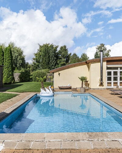 Mads - 1.2Km from the Sea: Swimming Pool, Resort, Garden, Leisure, Estate, Landscaping, Water Feature, Shade, Design, Outdoor Furniture