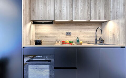 Brnistra: Kitchen, Kitchen Appliance, Countertop, Wood, Cabinetry, Interior Design, Major Appliance, Home Appliance, Sink, Cupboard