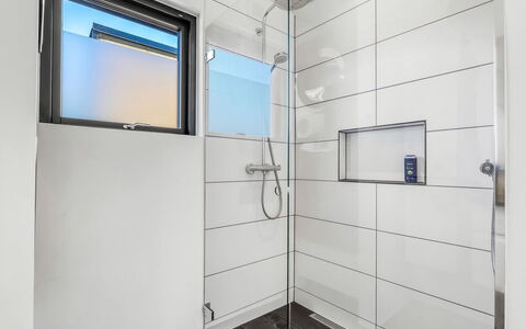 Merve - 250M from the Sea: Flooring, Interior Design, Floor, Ceiling, Glass, Plumbing Fixture, Tile, Bathroom, Plumbing