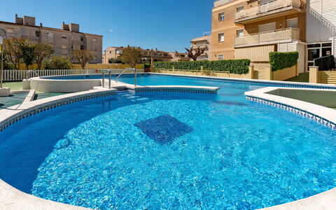 Aires de Mar: Water, Sky, Building, Property, Blue, Swimming Pool, Azure, Plant, Rectangle, Body Of Water