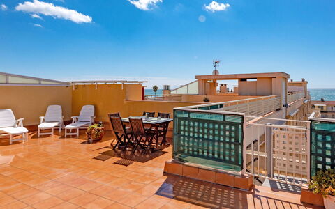 Aires de Mar: Cloud, Sky, Daytime, Furniture, Chair, Azure, Building, Wood, Outdoor Furniture, Landscape