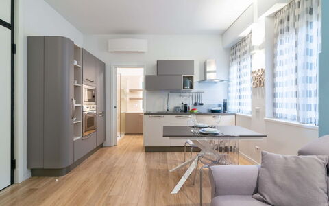 Vittoria Suite: Furniture, Interior Design, Flooring, Floor, Kitchen, Wood, Cabinetry, Countertop, Chair, Ceiling