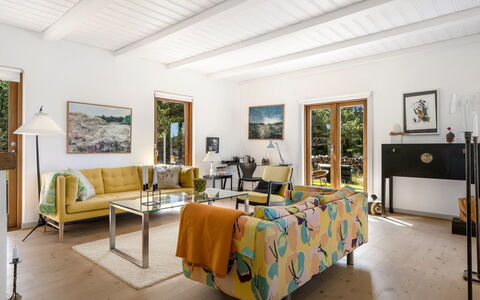 Ola - 900M from the Sea: Furniture, Interior Design, Flooring, Wall, Floor, Couch, Wood, Ceiling, Living Room, Room
