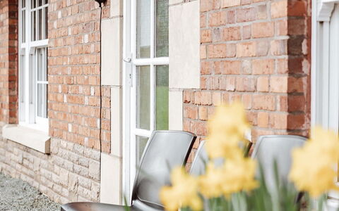 Poppy Country Cottage: Deck, Shade, Hardwood, Outdoor Furniture, Balcony, Plank, Eco Hotel, Swimming Pool, Wood Flooring, Resort