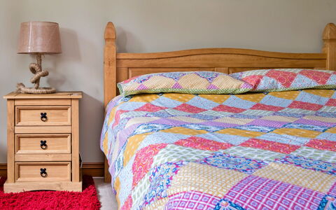 The Grove Annexe: Bed, Furniture, Bedroom, Bedding, Bed Sheet, Linens, Wood, Textile, Floor, Bed Frame