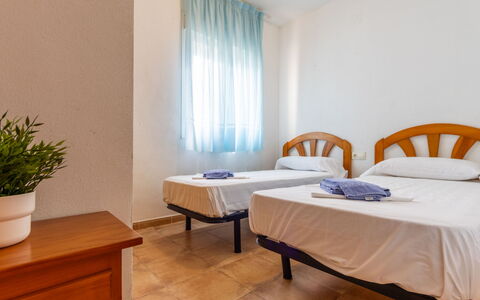 Salou 215: Wood, Floor, Flooring, Bed, Interior Design, Ceiling, Bedroom, Furniture, Bed Frame, Room