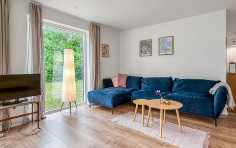 Albina - 650M from the Sea: Furniture, Flooring, Interior Design, Wood, Wood Flooring, Floor, Couch, Living Room, Apartment, Home