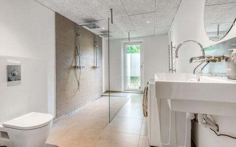 Albina - 650M from the Sea: Flooring, Floor, Ceiling, Plumbing Fixture, Interior Design, Bathroom, Light Fixture, Plumbing, Tile