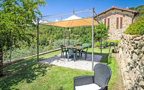 La Malva: Furniture, Shade, Outdoor Furniture, Garden, Outdoor Structure, Chair, Eco Hotel, Outdoor Table, Backyard, Yard
