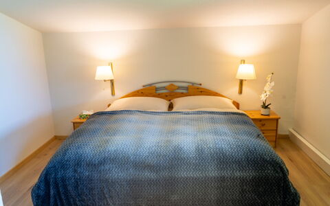 Strobl 1: Bed, Furniture, Bedding, Bedroom, Interior Design, Bed Sheet, Floor, Wood, Linens, Flooring