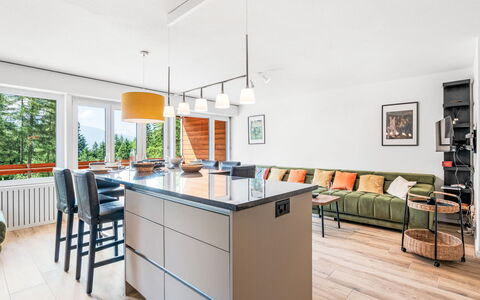 Reseda 3.23: Furniture, Interior Design, Flooring, Floor, Chair, Wood, Ceiling, Kitchen, Table, Light Fixture