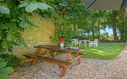 Iivo - 1.3Km from the Sea: Furniture, Outdoor Furniture, Chair, Table, Outdoor Table, Garden, Kitchen & Dining Room Table, Outdoor Bench, Groundcover, Backyard