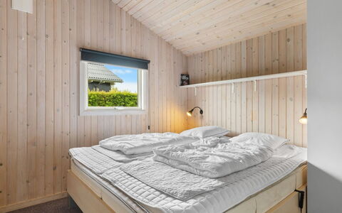 Frederikke - 875M from the Sea: Wood, Bedroom, Bed, Ceiling, Interior Design, Home, Bed Frame, Bed Sheet, Bedding, Hardwood