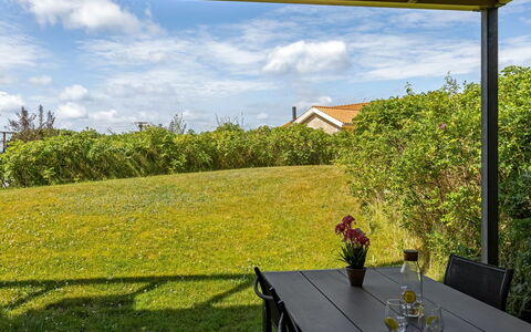 Rouwen - 120M from the Sea: Furniture, Table, Outdoor Furniture, Outdoor Table, Chair, Wood Stain, Shade, Backyard, Cottage, Kitchen & Dining Room Table