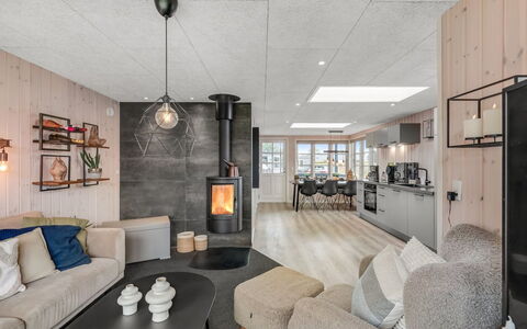 Urda - 50M from the Sea: Interior Design, Furniture, Flooring, Wood, Ceiling, Light Fixture, Floor, Room, Lighting, Living Room