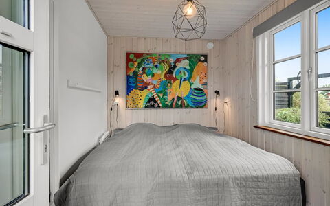 Urda - 50M from the Sea: Wood, Interior Design, Flooring, Floor, Bedroom, Ceiling, Room, Furniture, Bed, Wood Stain