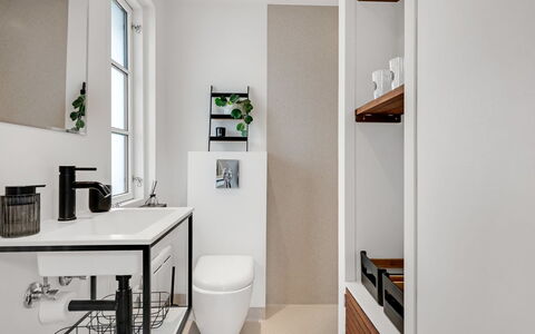 Urda - 50M from the Sea: Interior Design, Wall, Flooring, Floor, Plumbing Fixture, Furniture, Bathroom Cabinet, Bathroom, Home, Room